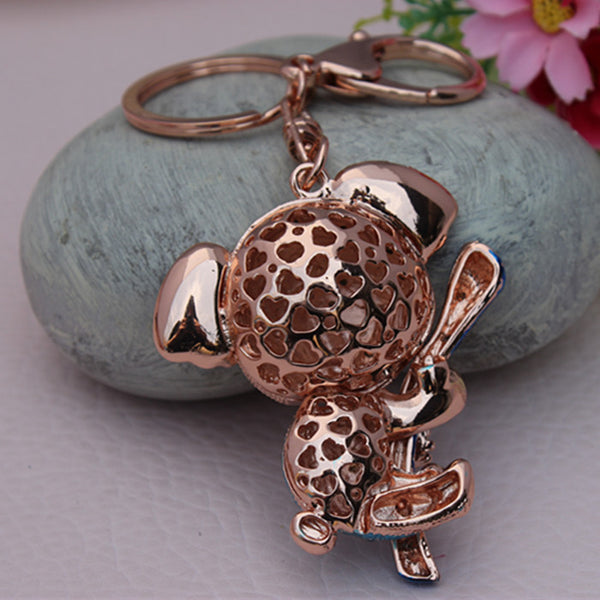 2014 New Design Koala Bear Crystal  Keychain Keyring Bag Purse Charm Key Chain Gift  Free Shipping YSK51