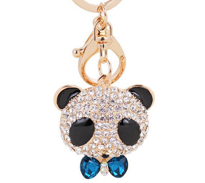 AMAZING CUTE BLING PANDA BEAR STYLE KEYCHAIN KEYRING SLEUTELHANGER GIFT KEYRING PENDENT BAG PURSE CHARMS  CHAVEIRO LLAVEROS