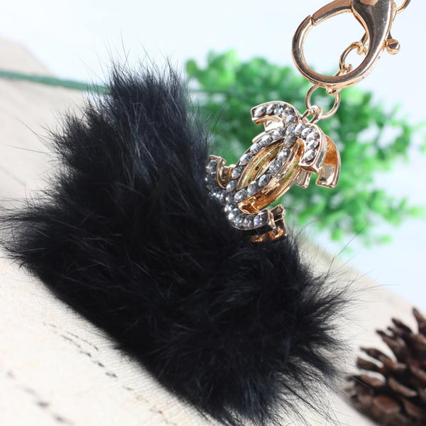 Beautiful beautiful Crystal Rhinestone Keychain it creative fashion charm Purse Bag Handbag car key chain gift of birthday party