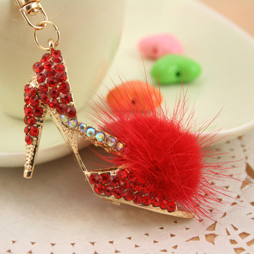 Beautiful bow shoes fashion jewelry enamel metal ring for women this Purse Charm Pendant Jewelry