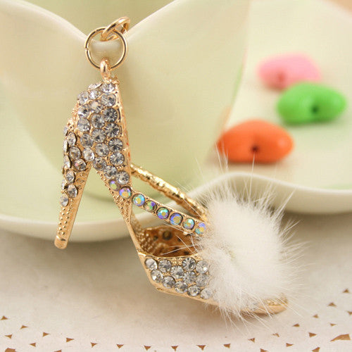 Beautiful bow shoes fashion jewelry enamel metal ring for women this Purse Charm Pendant Jewelry