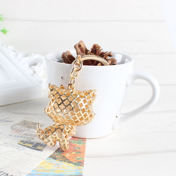 Body Red Butterfly Hello kitty Cat Cute Crystal Charm Purse Handbag Car Key Keyring Keychain Party Wedding Birthday Gift