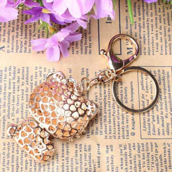 Butterfly Gold Hello Kitty Cat Cute Crystal Charm Purse Handbag Car Key Keyring Keychain Party Accessories Birthday Gift