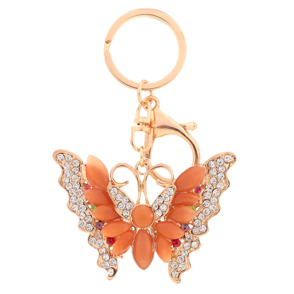 Crystal Rhinestone Car Key Chain Purse Handbag Charm Accessory Gift  2016 Fashion Butterfly Pendant Key Ring Jewelry For Women