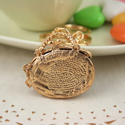 Fashion Crystal Keychain Rhinestone handbag keyring fashion Holder for Women Girl Jewelry Purse Charm Pendant  PWK0088