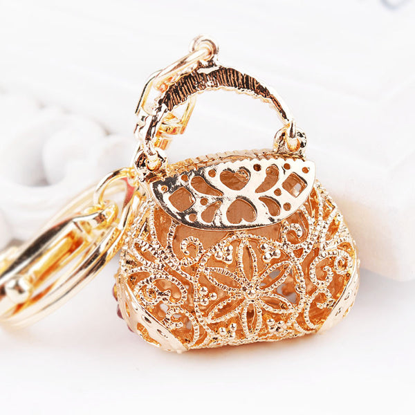 Fashion Jewelry Purse Handbag Car Keychain Bag Charm Pendan Key Ring Hanger Key Ring Key Chain