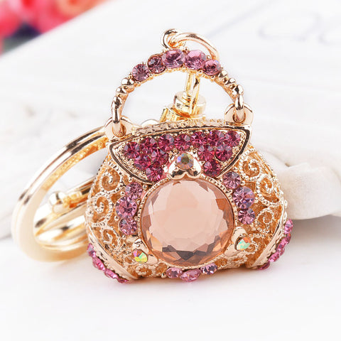 Fashion Jewelry Purse Handbag Car Keychain Bag Charm Pendan Key Ring Hanger Key Ring Key Chain