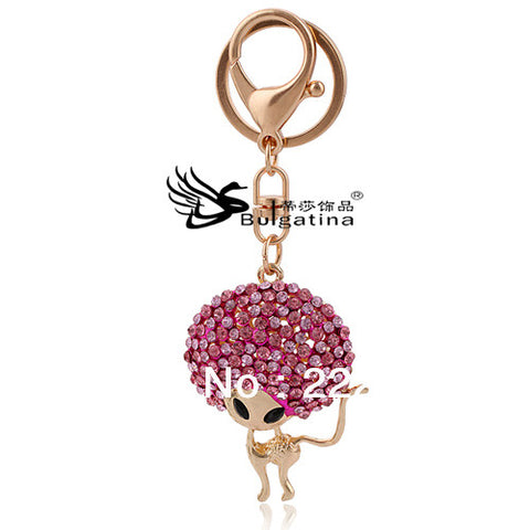 Free Shipping New High Quality Animal Pendant Metal Keychain Keyring Bag / Purse Charm Gift Real Plated,Free Shipping