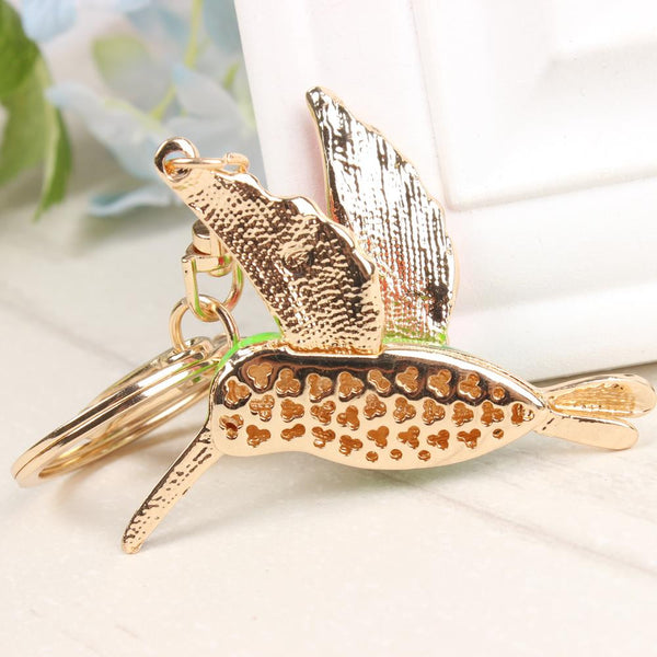 Lovely Woodpecker Bird New Cute Crystal Charm Pendant Purse Bag Car Key Ring Chain Wedding Party Jewelry Creative Gift