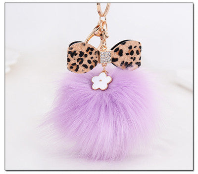 New Fashion Leopard Print Daisy Little Flower Design Key chain llaveros sleutelhanger Pendant For Bag Purse Charms Accessories