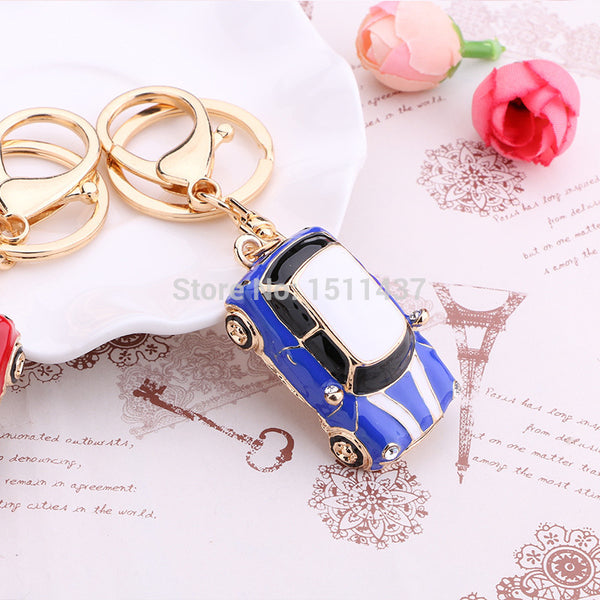 Novelty items Rhinestone Car Key chains Ring Fashion Metal Keychain Keyring Gift Purse Bag Handbag Charm Pendant Women Jewelry