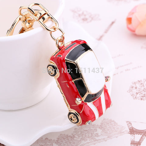 Novelty items Rhinestone Car Key chains Ring Fashion Metal Keychain Keyring Gift Purse Bag Handbag Charm Pendant Women Jewelry